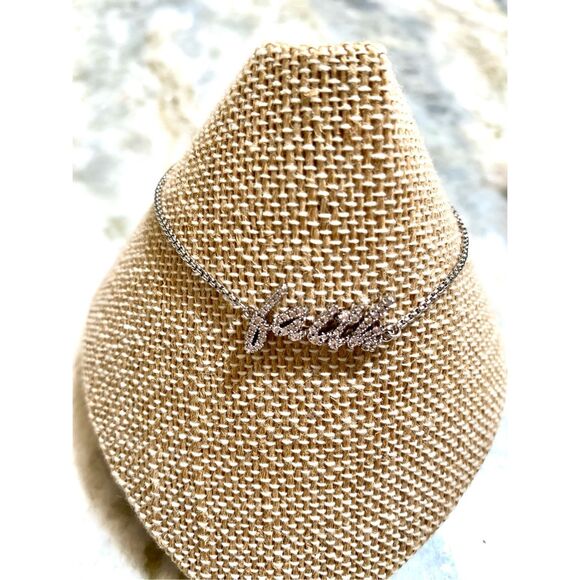 Faith Crystals Lariat Bracelet #spiritual #faith - Picture 1 of 5